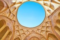 The light hole in room of Tabatabaei House, Kashan, Iran