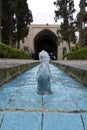 Kashan`s Fin Bath, where Amir Kabir, the Qajarid chancellor, was murdered by an assassin sent by King Nasereddin Shah in 1852 Royalty Free Stock Photo