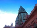 Morning view Kashi Vishwanath Temple or Kashi Vishwanath Mandir famous Hindu temple in Varanasi