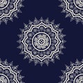 Kashmir blockprint mandala pattern