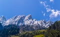 Kashmir Himalaya, Indian Himalayan Region Jammu and Kashmir, India. Great Himalayan axis runs southeast from Nanga Parbat to Nun Royalty Free Stock Photo