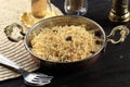 Kashmiri pulao made of Basmati rice cooked with spices and flavored with Saffron and dry fruits