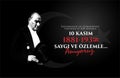 10 Kasim AtatÃ¼rk Anma GÃ¼nÃ¼, Saygiyla Aniyoruz. Translate: November 10 is the anniversary of Ataturk death.