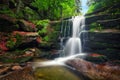 Kaskady Myi waterfall in Karkonosze National Park, Poland Royalty Free Stock Photo