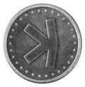 Kaspa Grunge Silver Token