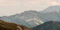 Kaspro vrch peak from Jakubina peak in Western Tatras mountains in Slovakia Royalty Free Stock Photo