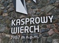 Kasprowy Wierch. Polish mountains. Tatra Mountains.