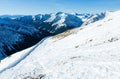 Kasprowy Wierch in the Western Tatras. Winter view. Royalty Free Stock Photo