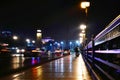 Kasr el Nile bridge at night