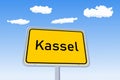 Kassel city sign in Germany