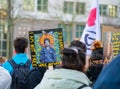 Kassel Hessen Germany - March 8,2022: Feminist protest on women's day 2022