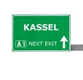 KASSEL road sign isolated on white Royalty Free Stock Photo