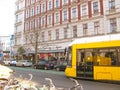 Kastanienallee street name sign in Berlin Prenzlauer Berg district, Germany Royalty Free Stock Photo