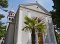 Kastel gomilica at long the Kastela Riviera Royalty Free Stock Photo