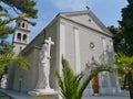 Kastel gomilica at long the Kastela Riviera Royalty Free Stock Photo