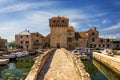 Kastel Gomilica one of seven settlement of town Kastela in Croatia was one of the locations in series Game of Thrones. Historic Royalty Free Stock Photo