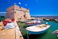 Kastel Stafilic landmarks and turquoise sea view Royalty Free Stock Photo