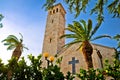 Kastel Sucurac church and mediterranean nature view