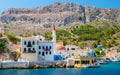 Kastellorizo island , Megisti harbor Greek village between Turkey Kas and Greece