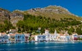 Kastellorizo island , Megisti harbor Greek village between Turkey Kas and Greece