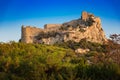 Kastelos castle on hill of Kritinia island of Rhodes, Greece