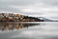 Kastoria lakefront in autumn Royalty Free Stock Photo