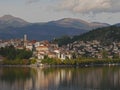 Kastoria Greece. Lake and clouds.