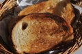 Hnedý ovos chlieb plátky v chlieb v 