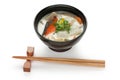 Kasu jiru (soup with a sake lees base) , japanese Royalty Free Stock Photo