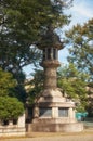 The Kasuga-doro stone lanterns at Yasukuni Shrine. Chiyoda. Toky