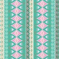 kat geometric folklore ornament. Tribal ethnic vector texture. Seamless striped pattern in Aztec style. Figure tribal embroidery. Royalty Free Stock Photo