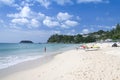Kata beach tourists phuket island thailand