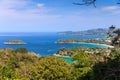 Kata and Karon beach Viewpoint Phuket Royalty Free Stock Photo