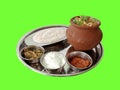 Kataambli (jawar curd rice) Royalty Free Stock Photo