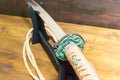Katana samurai sword. Honor of the samurai. Royalty Free Stock Photo