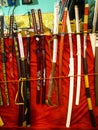 Katana Swords at the Festival of the Orient in Rome Italy