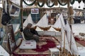 Katara Traditional Dhow Festival in Katara cultural village, Doha, Qatar. Royalty Free Stock Photo