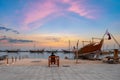 Katara Traditional Dhow Festival in Katara cultural village, Doha, Qatar. Royalty Free Stock Photo