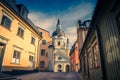 Katarina kyrka Catherine Church with clock on dome, Stockholm, S Royalty Free Stock Photo