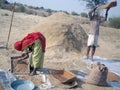 Farmer of Rajasthan doing various agricultural work in his field with his wife