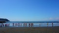 Katase Nishihama beach is one of Japan`s most popular beaches. Surfing and walking beach. Beach