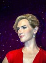 Kate Elizabeth Winslet in Madame Tussaud wax museum. London. UK Royalty Free Stock Photo