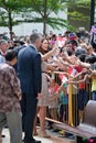 Kate Middleton and Prince William meeting well wishers, Singapore Sept 12 2012.