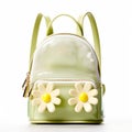 Kate Spade Daisy Backpack Yellow - Green Academia Style