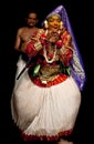 Kathakali actor in Kerala, South India