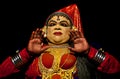 Kathakali actor in Kerala State, India Royalty Free Stock Photo