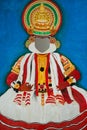 Kathakali Indian Dance Painting Royalty Free Stock Photo