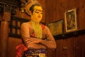 Kathakali performer in the virtuous pachcha green role in Cochin