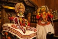 Kathakali performer in the virtuous pachcha green role in Cochin