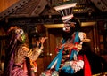 Kathakali performers in India